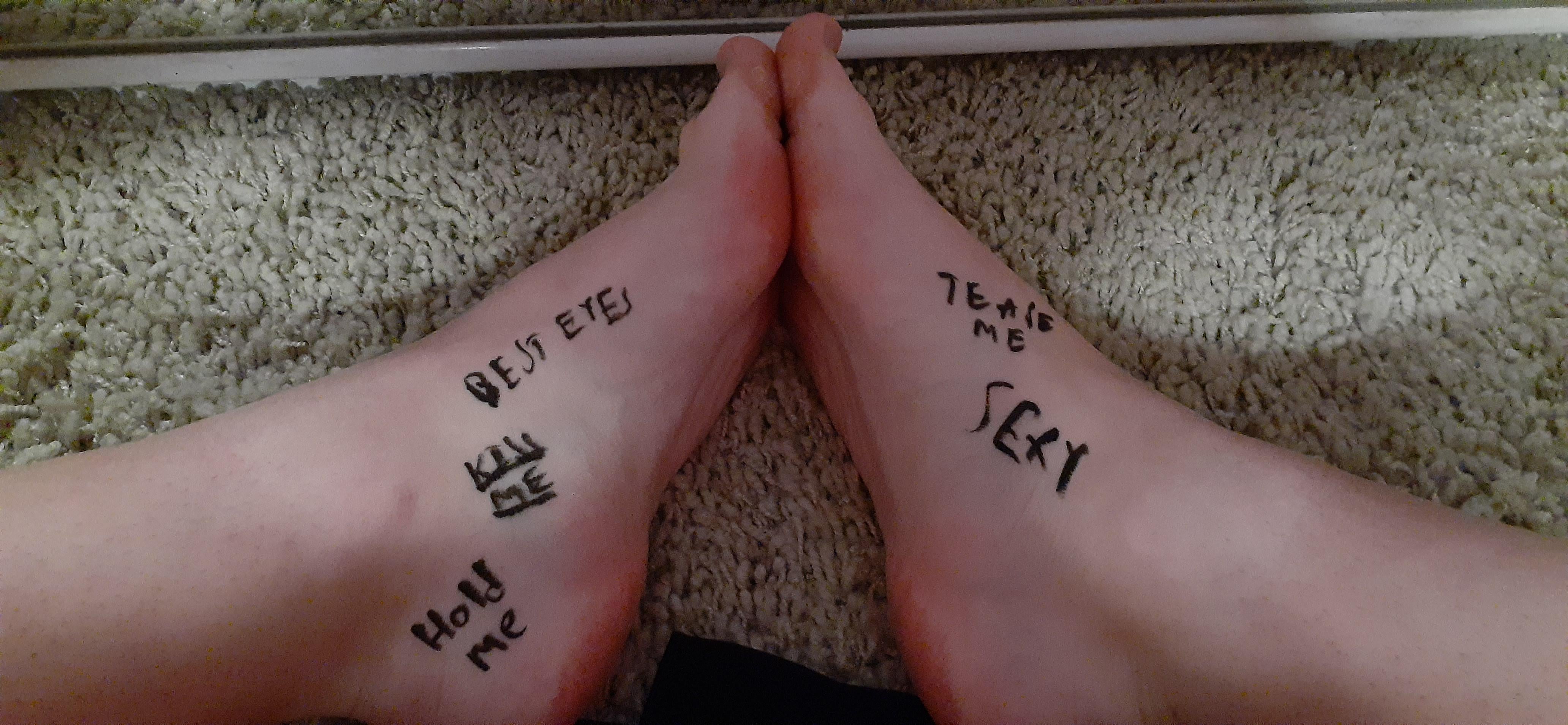 How do you feel about inked up feet